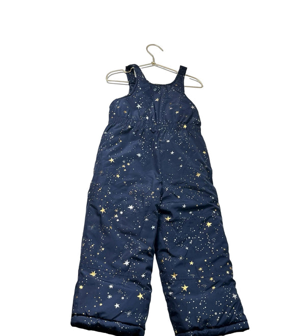 OshKosh Navy, Silver & Gold Star Snow Bib - Size 5T - Bounce Mkt