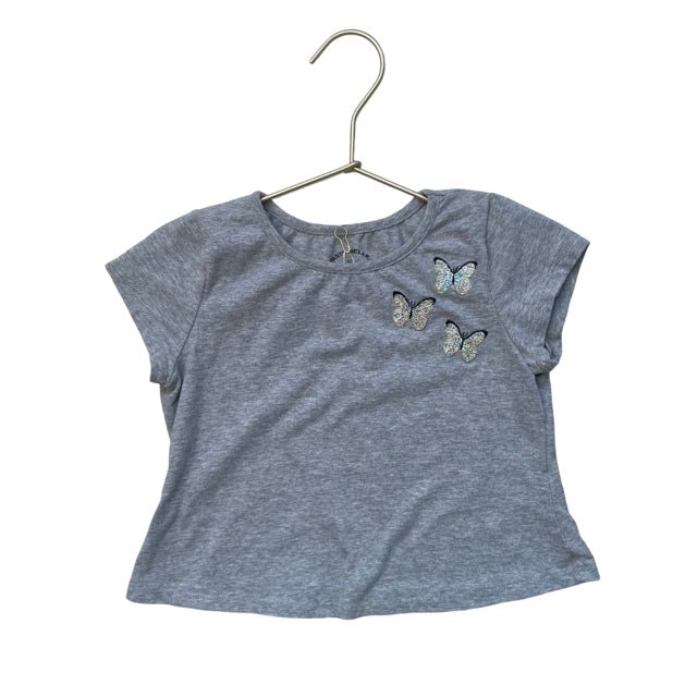 Pastourelle by Pippa & Julie Gray Butterfly Tee - Size 6 - Bounce Mkt