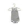 Petit Bateau Ivory & Navy Wide Stripe Sleeveless One Piece - Size 6 Months - Bounce Mkt