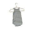 Petit Bateau Ivory & Navy Wide Stripe Sleeveless One Piece - Size 6 Months - Bounce Mkt