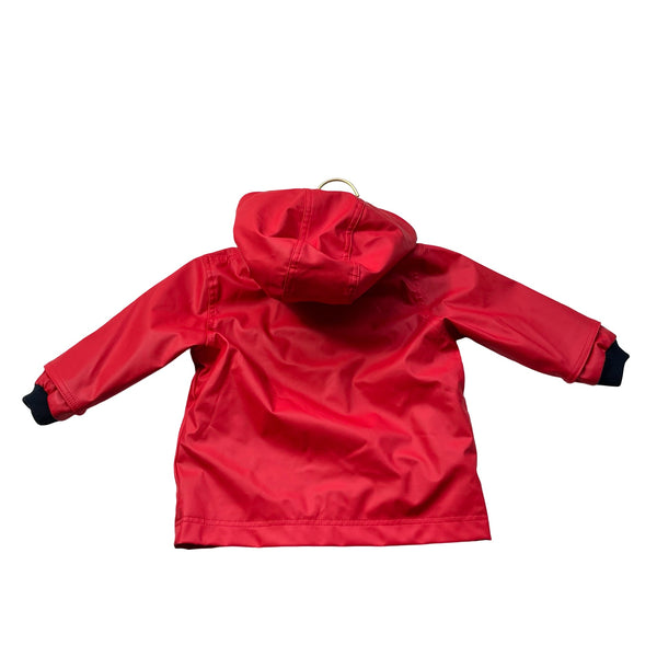 Petit Bateau Red Rain Jacket - Size 6 Mo - Bounce Mkt