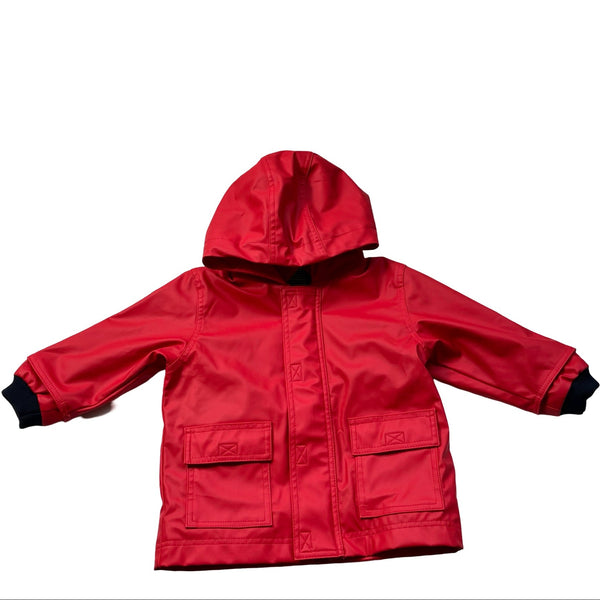Petit Bateau Red Rain Jacket - Size 6 Mo - Bounce Mkt