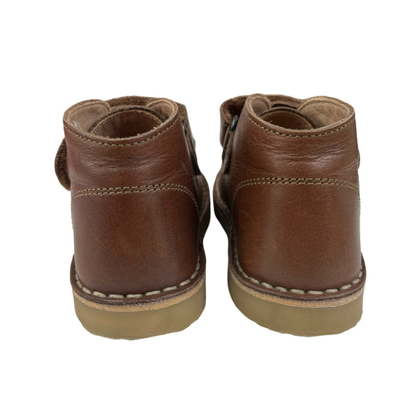 Petit Nord Brown Leather Ankle Boots - Size 24 (8) - Bounce Mkt