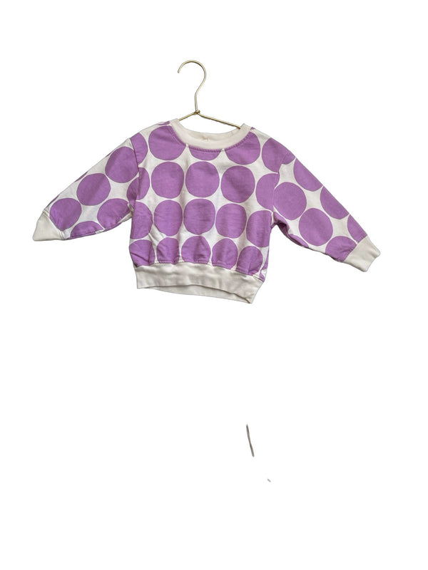 Pink Chicken Ivory & Lavender Dot Sweatshirt - Size 2T - Bounce Mkt