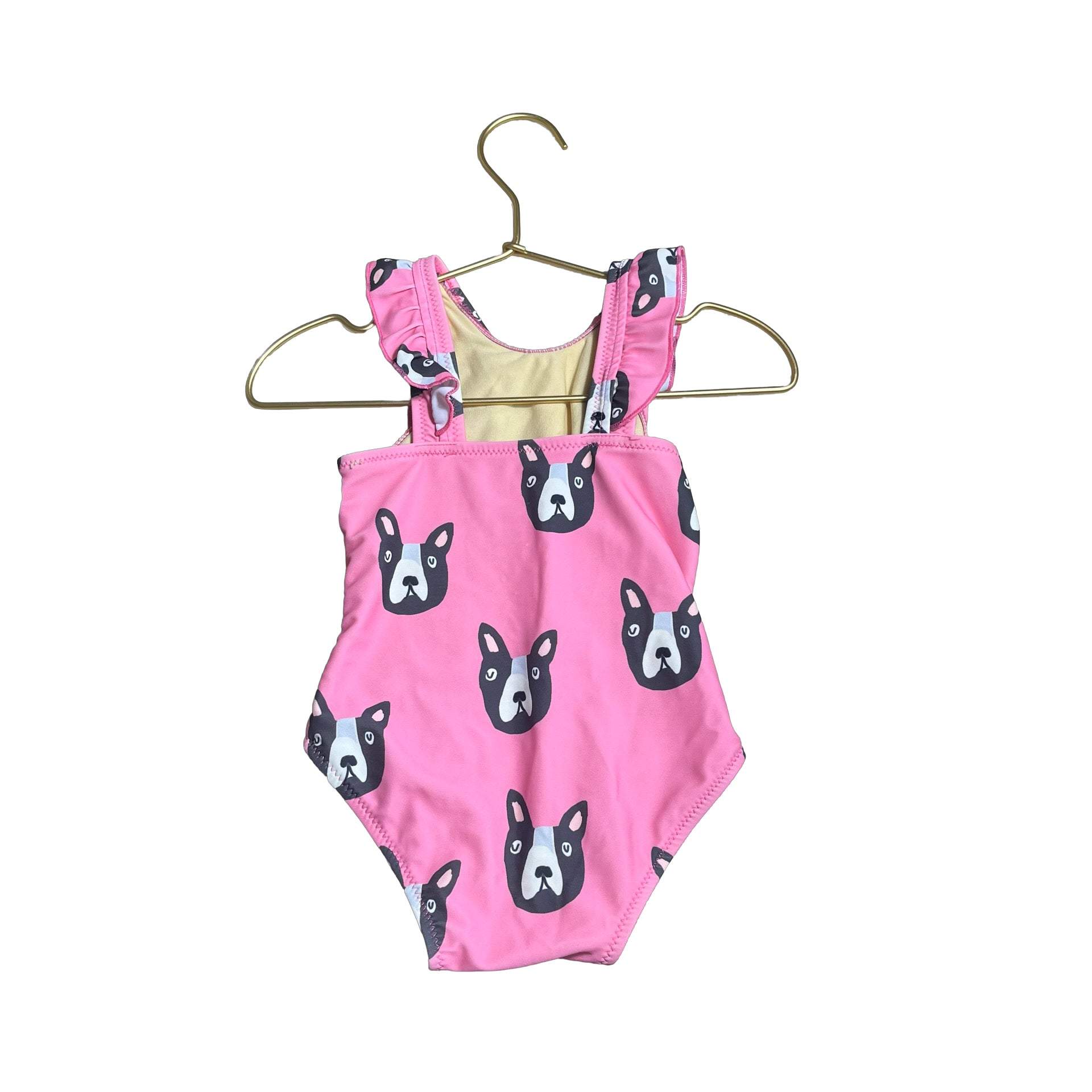 Pink Chicken Pink Dog Print Swim Suit - Size 12 - 18 Mo - Bounce Mkt