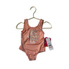 Pink Platinum Coral & Silver 'Girls Just Wanna Have Sun' Swimsuit tag - Size 24 Mo - Bounce Mkt