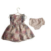 Pippa & Julie Pastourelle Ivory Floral Dress & Bloomers - Size 24 Mo - Bounce Mkt