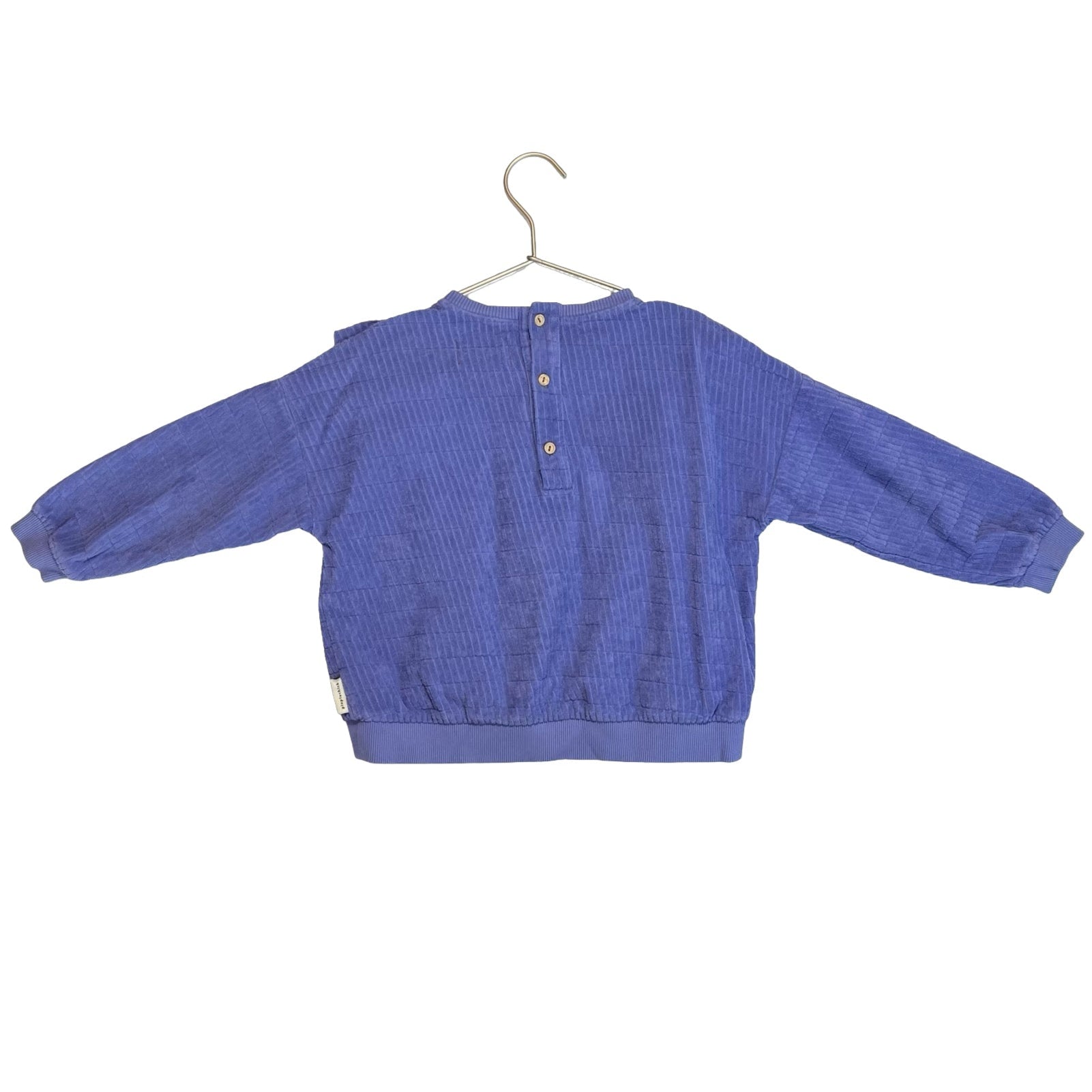 Piupiuchick Purple Terry Rectangle Pattern Light Sweatshirt - Size 6Y - Bounce Mkt