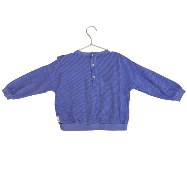 Piupiuchick Purple Terry Rectangle Pattern Light Sweatshirt - Size 6Y - Bounce Mkt