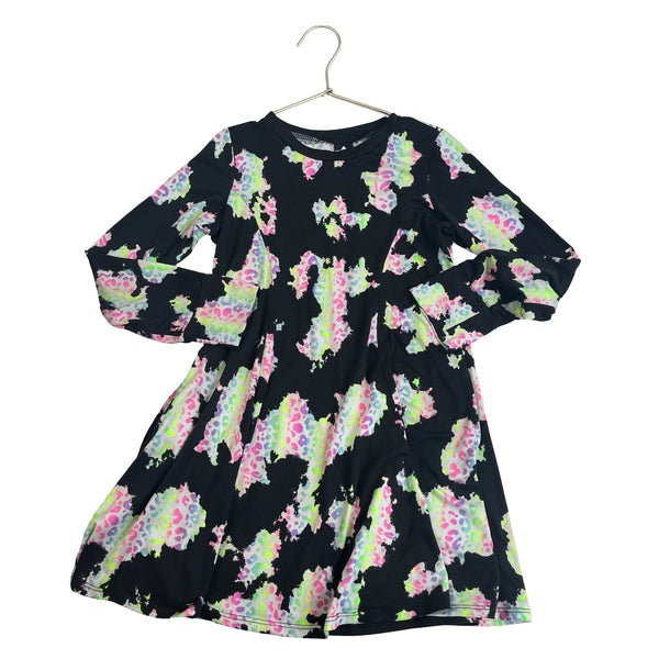 Pixie Lane Black and Animal Print Dress - Size 9/10 - Bounce Mkt