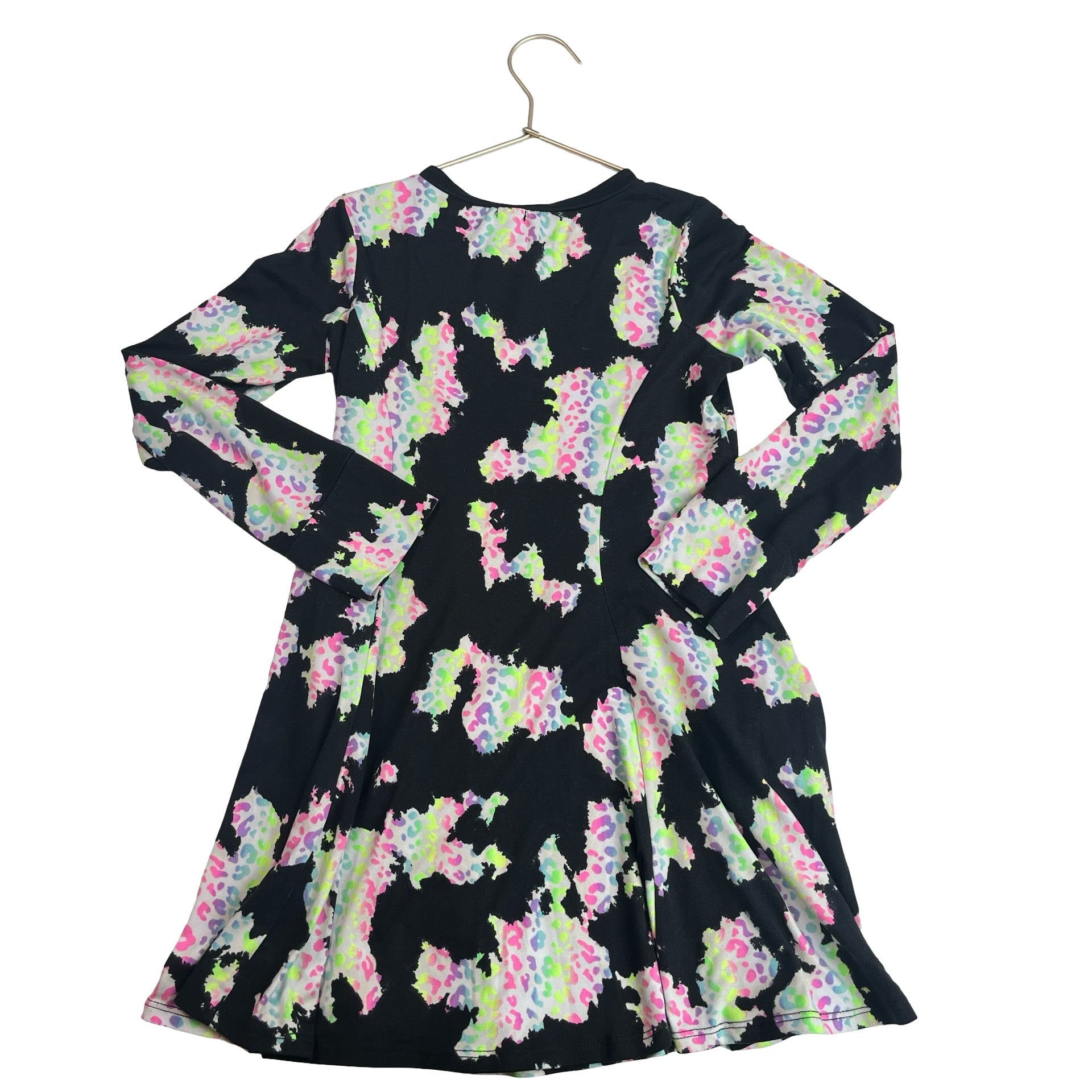 Pixie Lane Black and Animal Print Dress - Size 9/10 - Bounce Mkt