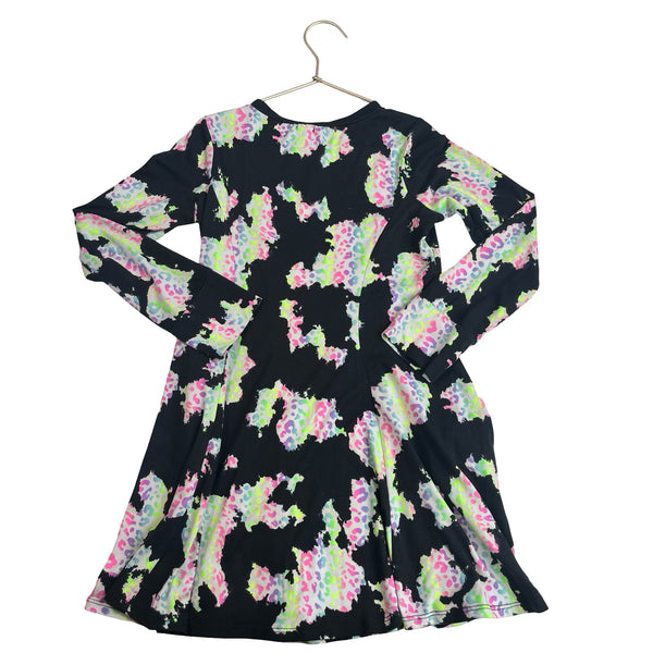 Pixie Lane Black and Animal Print Dress - Size 9/10 - Bounce Mkt