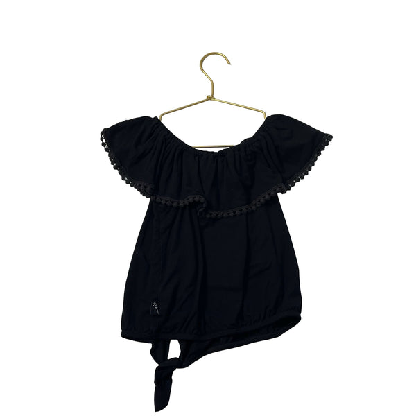 Pixie Lane Black Off - Shoulder Shirt - Size 7 - Bounce Mkt
