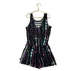 Pixie Lane Black & Pastel Tie - Dye Romper - Size 11/12 - Bounce Mkt
