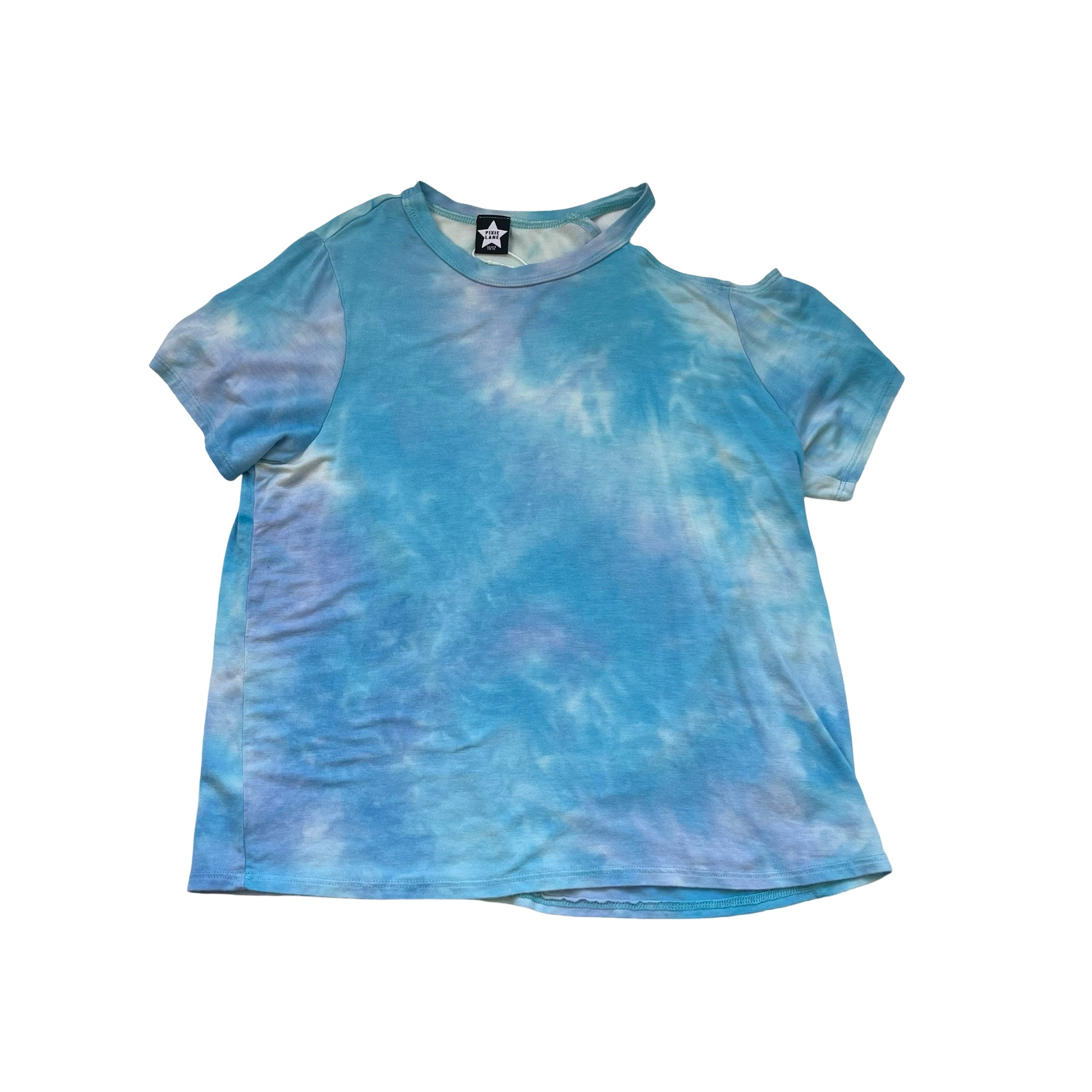 Pixie Lane Blue Tie - Dye Tee, Cut - Out - Size 11/12 - Bounce Mkt