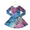Pixie Lane Light Blue & Pink Ombre Splatter Dress - Size 6 - Bounce Mkt