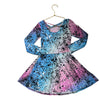 Pixie Lane Light Blue & Pink Ombre Splatter Dress - Size 6 - Bounce Mkt