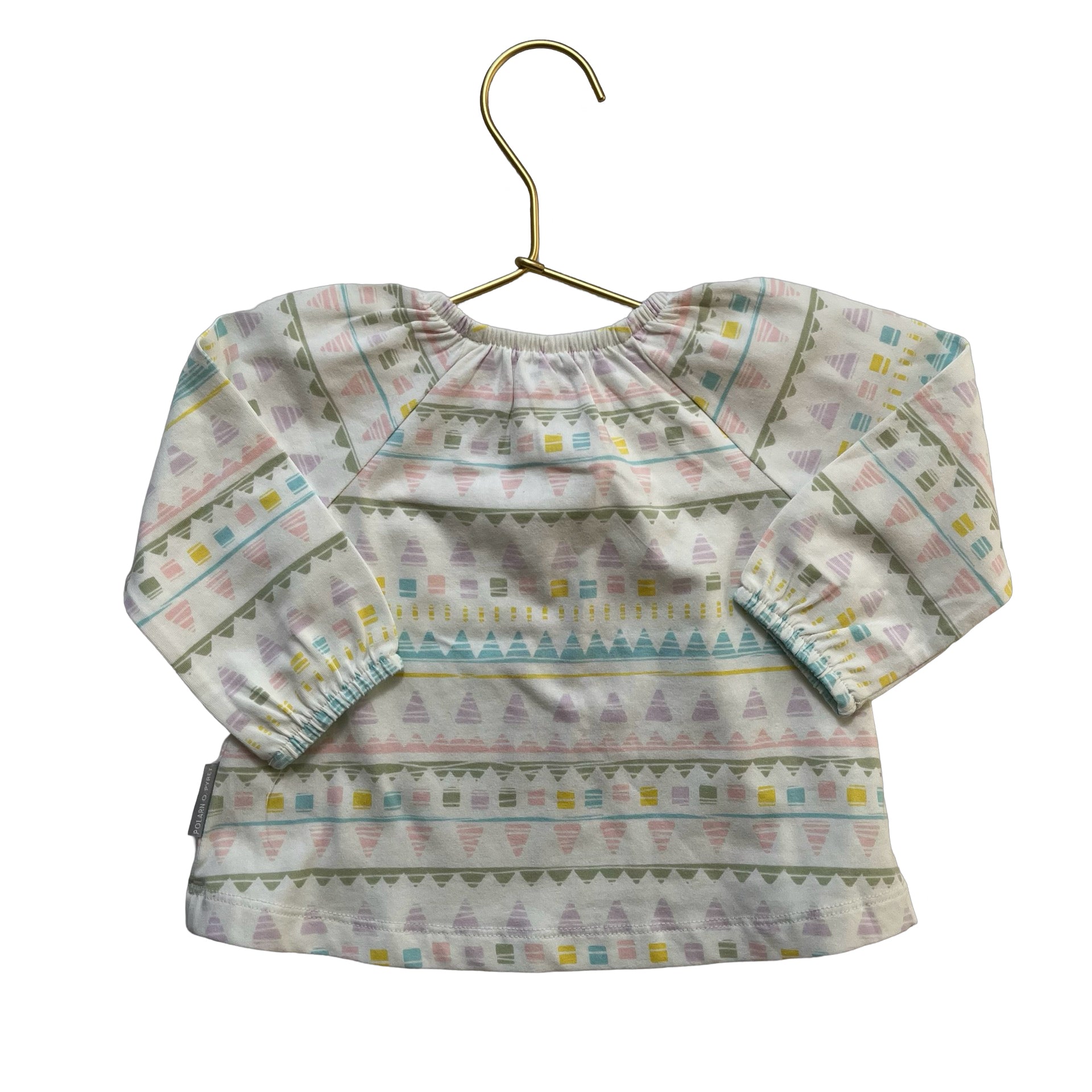 Polarn O. Pyret Pastel Pattern Shirt with Tags - Size 2 - 4 Mo - Bounce Mkt