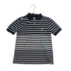 Polo Ralph Lauren Black & Ivory Stripe Lightweight Polo Shirt - Size S (8) - Bounce Mkt
