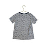 Polo Ralph Lauren Gray & Navy Polo Bear Pattern Tee - Size 7 - Bounce Mkt