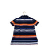 Polo Ralph Lauren Navy, Orange & Ivory Stripe Polo Shirt - Size 4 - Bounce Mkt