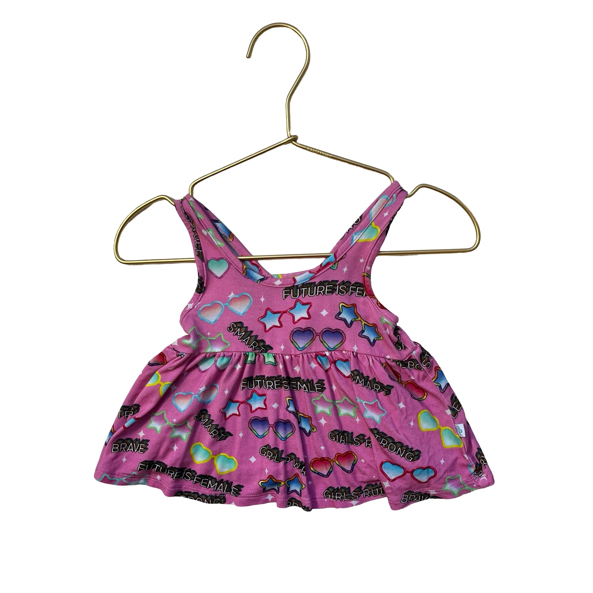 Posh Peanut Pink 'Future is Female' Shirt - Size 3 - 6 Mo - Bounce Mkt