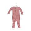 Posh Peanut Pink Waffle Henley One - Piece - Size 18 - 24 Mo - Bounce Mkt