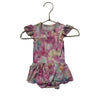 Posh Peanut Pink & Yellow Tie - Dye Short Sleeve Dress - Size 3 - 6 Months - Bounce Mkt