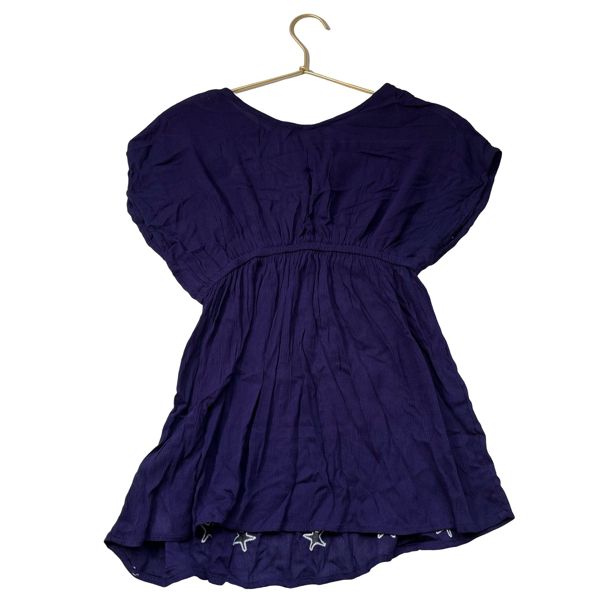 Primark Navy Embroidered Star Swim Cover - Up with Tags - Size 6 - 7 - Bounce Mkt