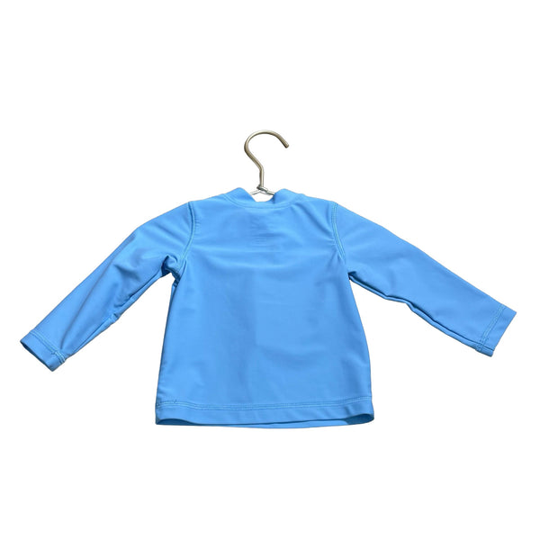 Primary Light Blue Quarter - Zip Rash Guard - Size 3 - 6 Mo - Bounce Mkt