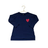 Primary Navy & Red Heart Long Sleeve Shirt - Size 3 - Bounce Mkt