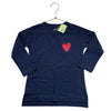 Primary Navy & Red Heart Pocket Shirt with Tags - Size 4 - 5 - Bounce Mkt