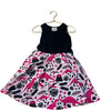 Princess Awesome Black, White & Hot Pink Dino Sleeveless Dress - Size 5 - Bounce Mkt