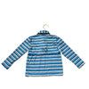 Prodoh Blue, Gray & Teal Stripe Long Sleeve Polo Shirt - Size 3 - Bounce Mkt