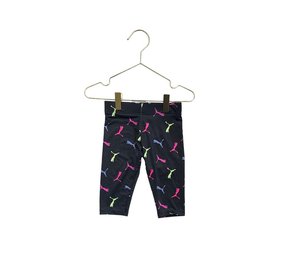 Puma Black Logo Athletic Cropped Leggings - Size 2T - Bounce Mkt