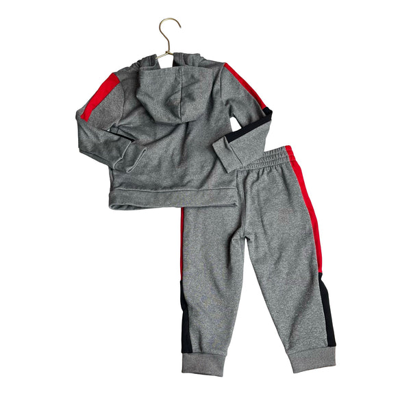 Puma Gray & Red Joggers & Zip - Up Hoodie - Size 3T - Bounce Mkt