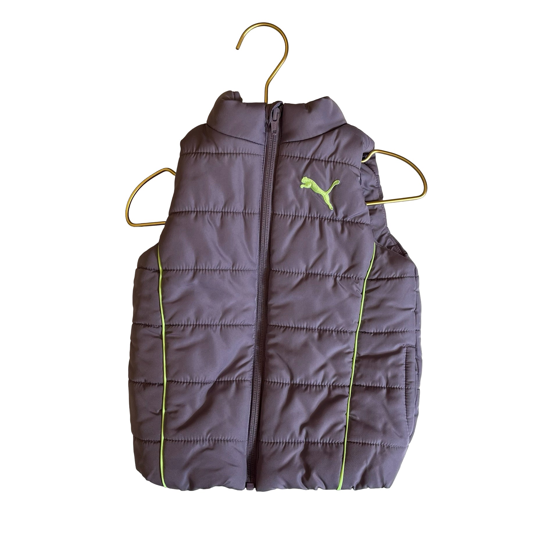 Puma Lavender & Neon Puffer Vest - Size 2 - Bounce Mkt