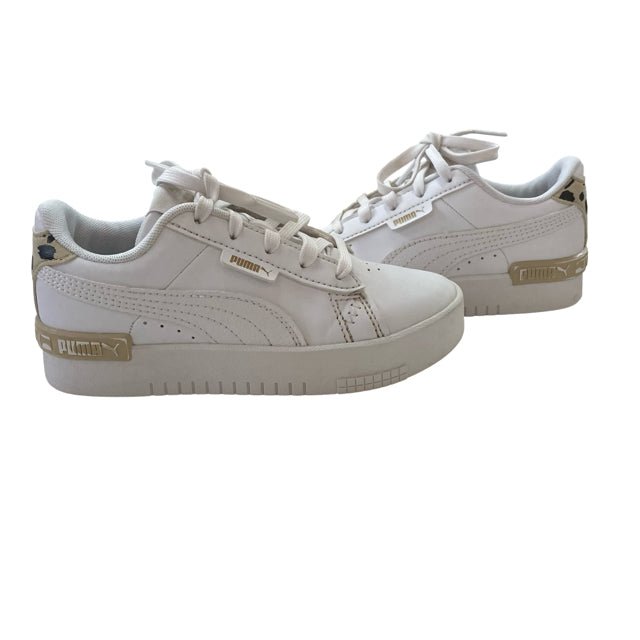 Puma White & Leopard Accent Sneakers - Size 11 - Bounce Mkt