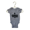 Rabbit Skins Gray 'Goose' Short Sleeve One Piece - Size 6 Months - Bounce Mkt