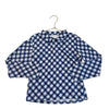 Rachel Riley White & Navy Plaid Print Polo Shirt - Size 10Y - Bounce Mkt