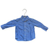 Ralph Lauren Blue Check Button Down - Size 12 Mo - Bounce Mkt