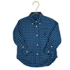 Ralph Lauren Blue & Navy Check Button Down - Size 2 - Bounce Mkt
