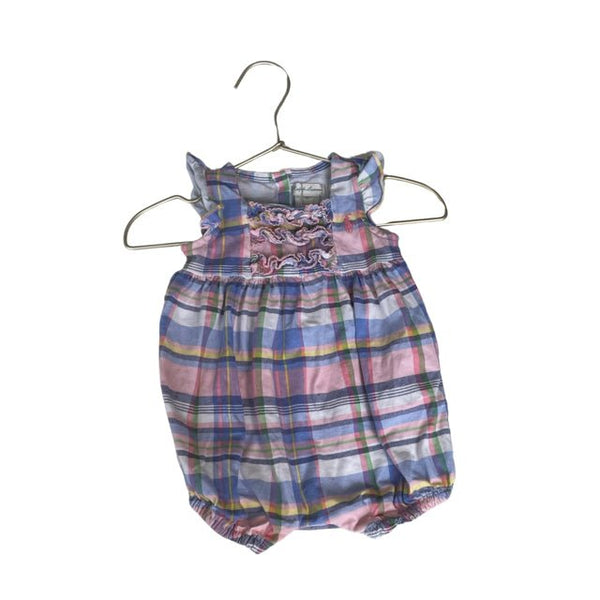 Ralph Lauren Blue & Pink Plaid Bubble - Size 3 Mo - Bounce Mkt