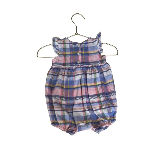 Ralph Lauren Blue & Pink Plaid Bubble - Size 3 Mo - Bounce Mkt