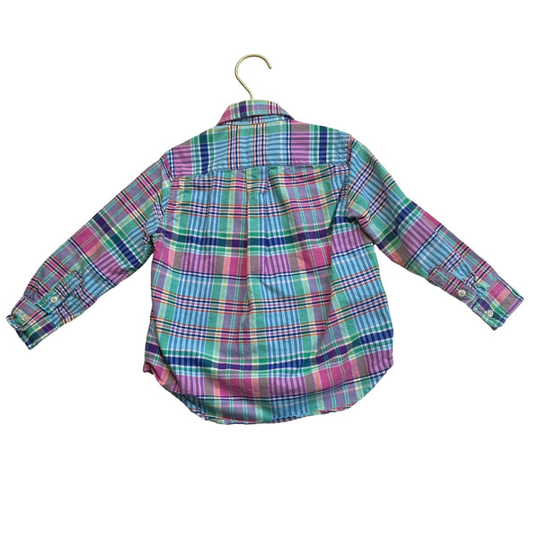 Ralph Lauren Colorful Plaid Button Down - Size 3 - Bounce Mkt