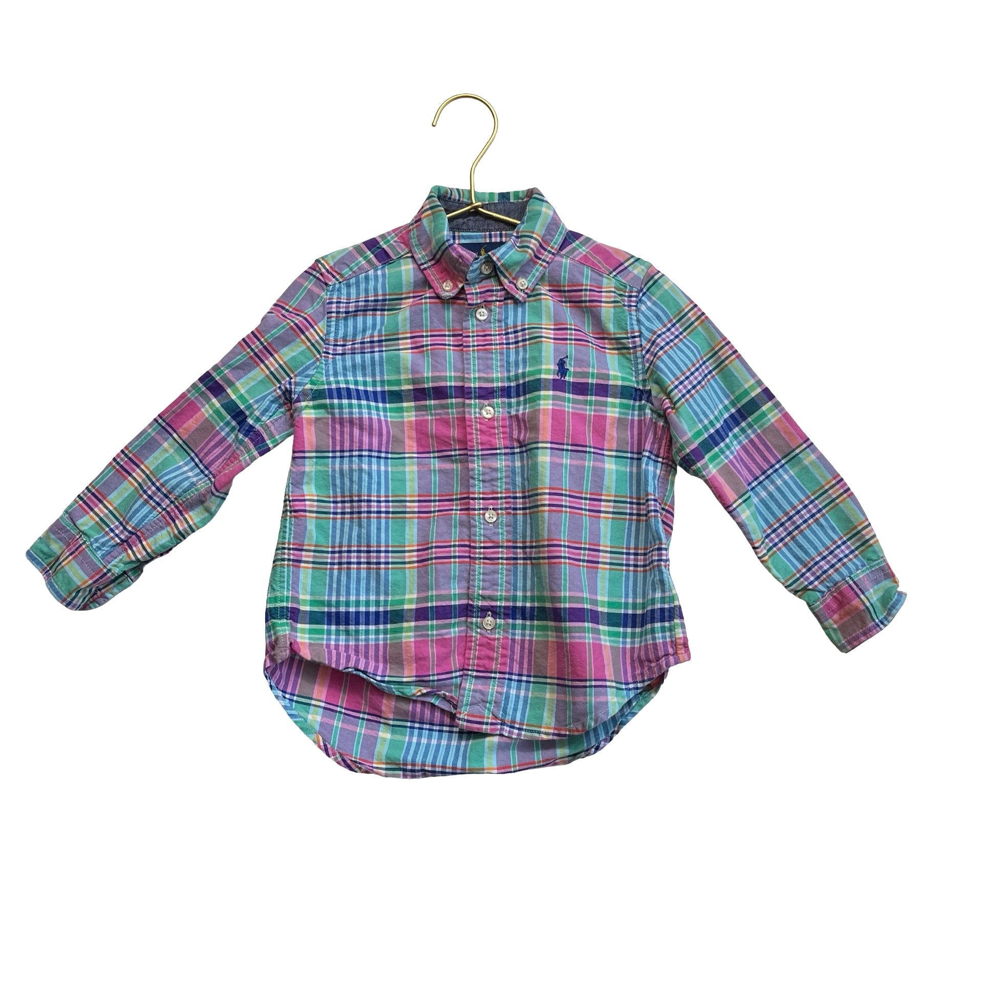 Ralph Lauren Colorful Plaid Button Down - Size 3 - Bounce Mkt