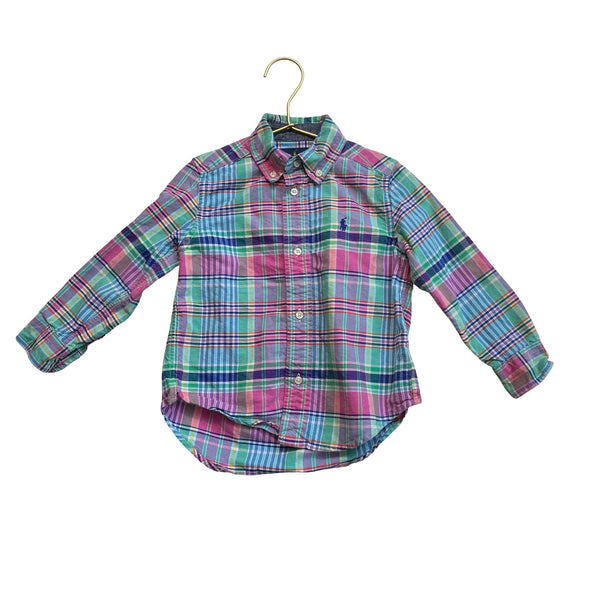 Ralph Lauren Colorful Plaid Button Down - Size 3 - Bounce Mkt