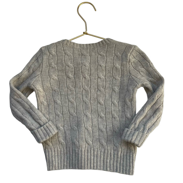 Ralph Lauren Gray Cable Sweater - Size 18 - 24 Months - Bounce Mkt