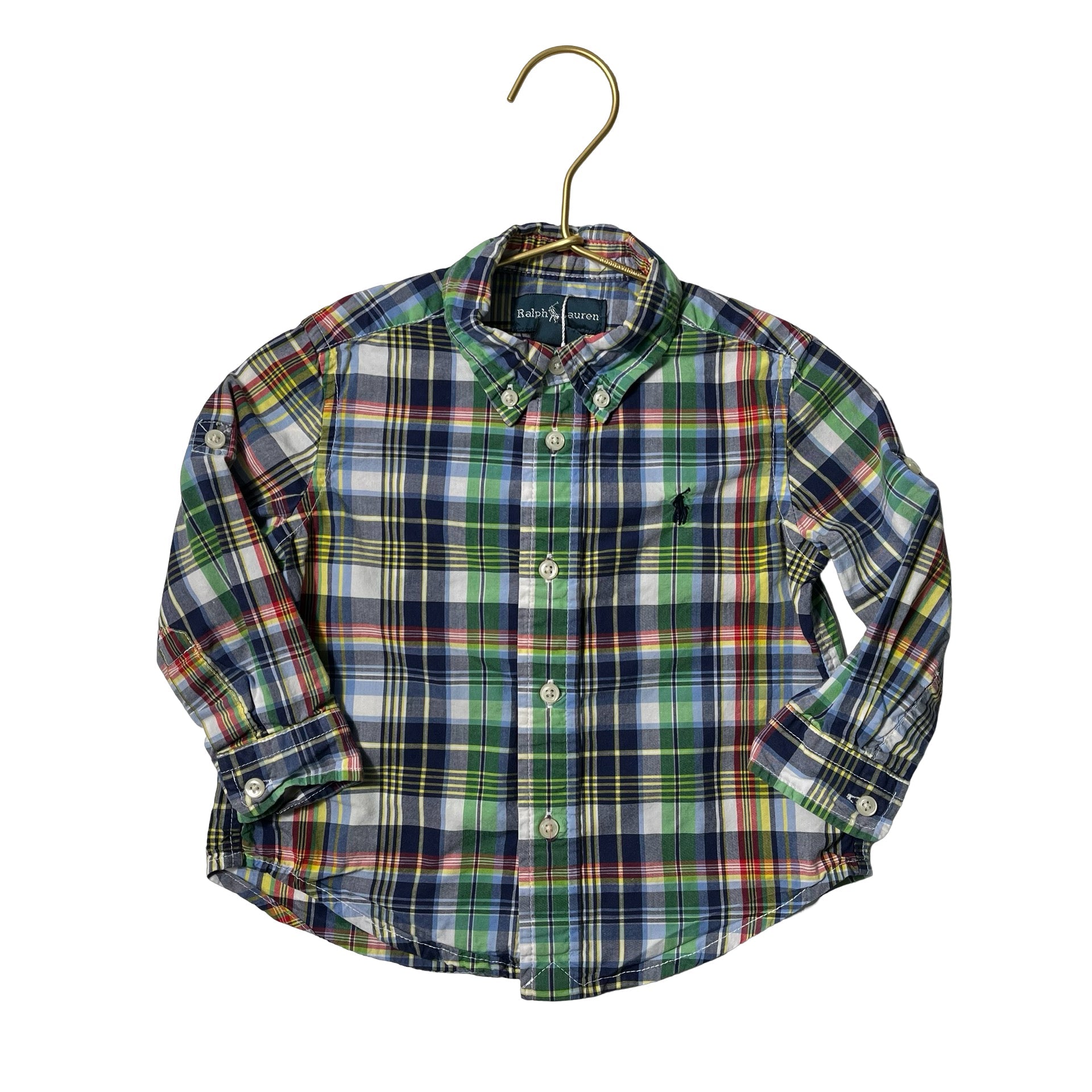 Ralph Lauren Multi - Color Plaid Button Down Shirt - Size 18 Months - Bounce Mkt