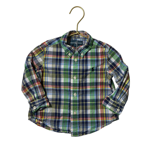 Ralph Lauren Multi - Color Plaid Button Down Shirt - Size 18 Months - Bounce Mkt